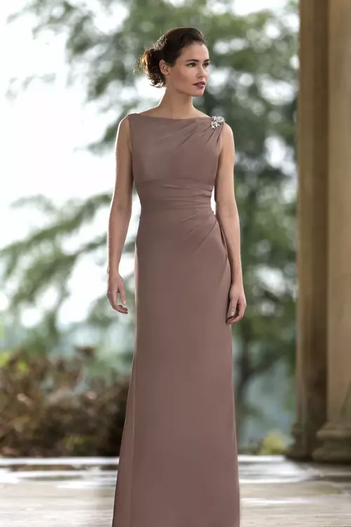 M561 Simple Bridesmaids Dress with Crystal Detail True Bridesmaids